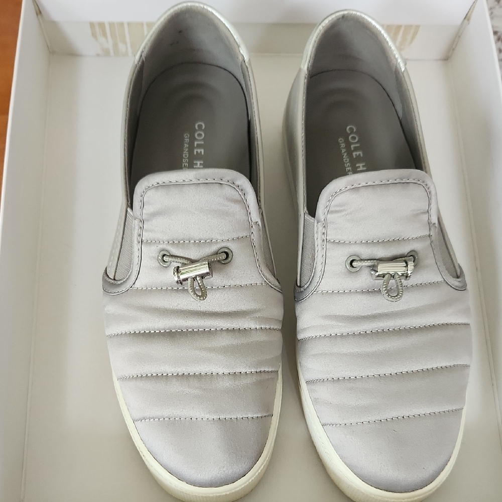 Cole Haan Women's Gray Slip-On Shoes